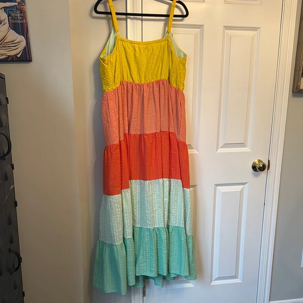 Torrid Maxi Challis Tiered Dress  Size 1 - Picture 9 of 9